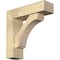 Ekena Millwork Legacy Block Rough Sawn Bracket w/ Offset Brace, Douglas Fir, 6"W x 20"D x 20"H BKT0604X20X20LEC05RDF - alternate 1